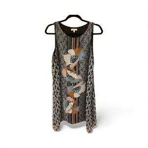 Max Studio A-Line Scarf Multicolor Scarf Dress, Size M, Asymmetrical.